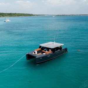 baru yacht charters mistral profile anchor view 1