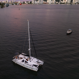 kapiskella 45ft bow netting lagoon view
